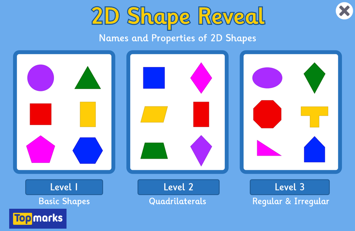 2D Shape Reveal Menu