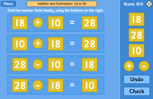 Addition and Subtraction: Up to 50
