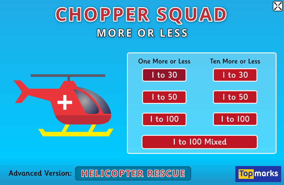 Chopper Squad Menu
