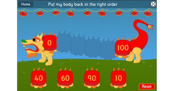 Chinese Dragon maths game