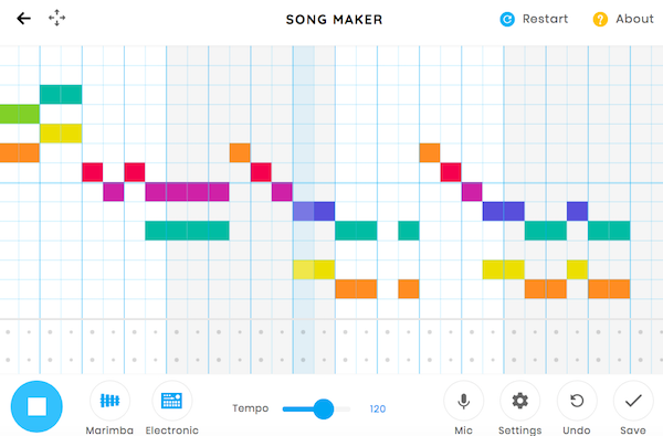 Google Chrome Music Lab, Song Maker