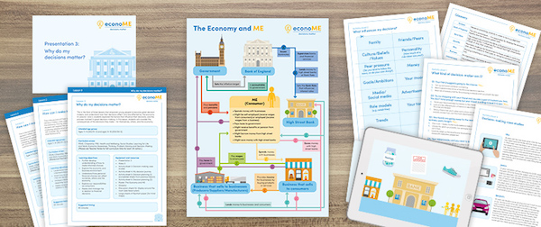 econoME initiative with the Bank of England, lessons in decision making, National Schools Partnership