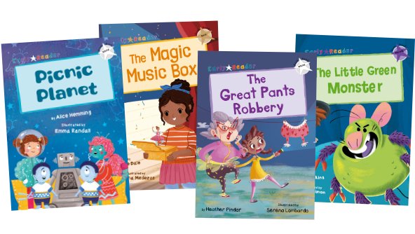 Selection of books from the Maverick Early Readers guided reading program