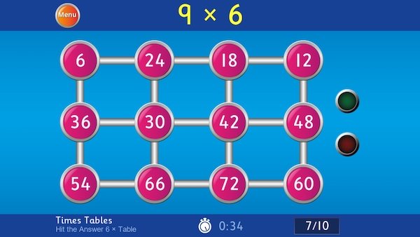 Hit the Button mental maths app game