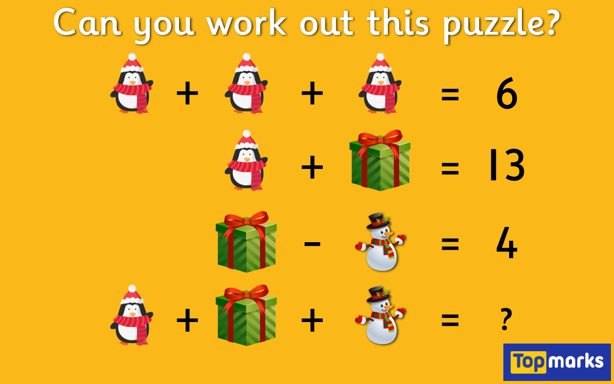 Christmas Algebra Puzzle