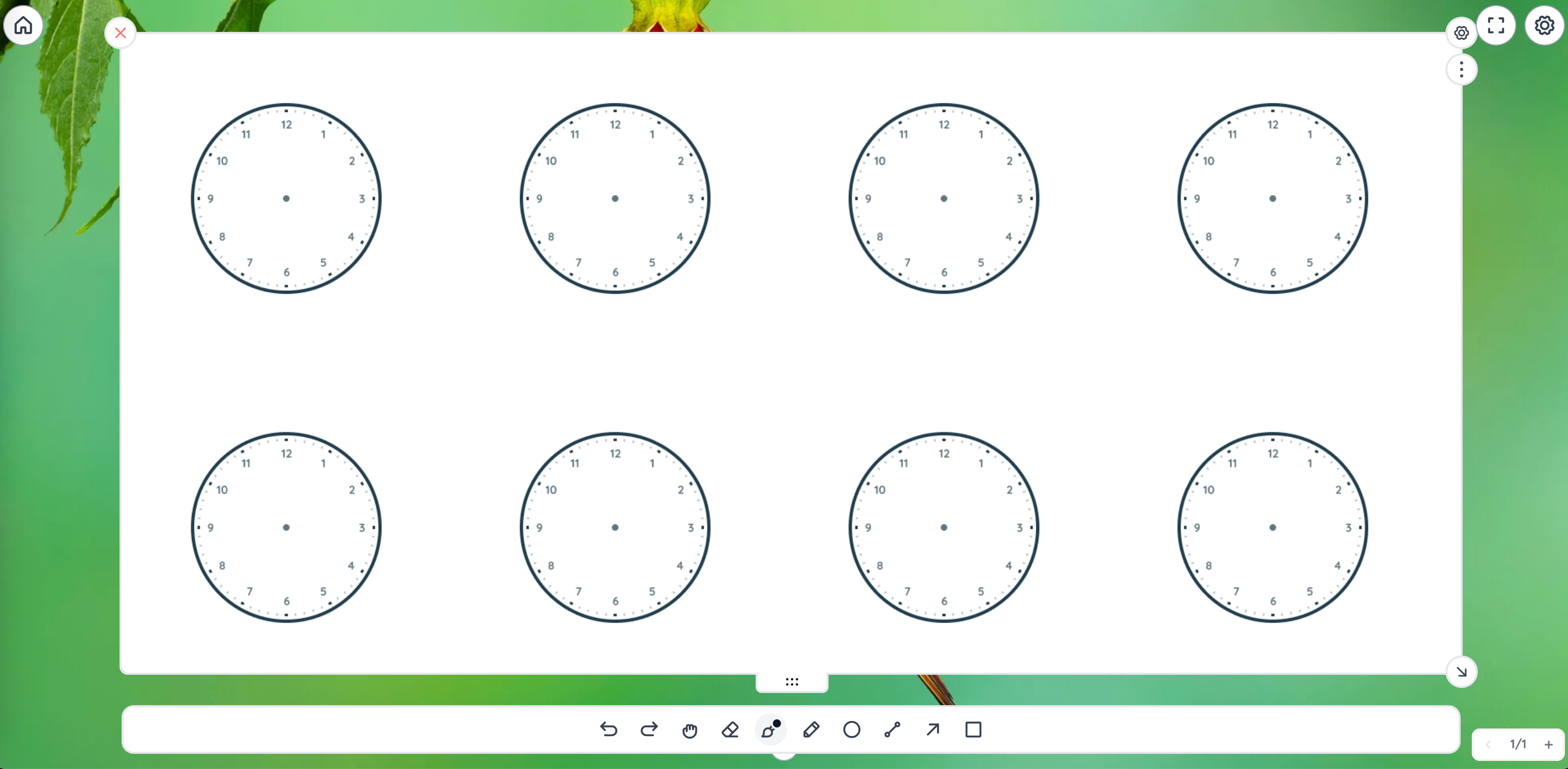 Blank Clock Faces