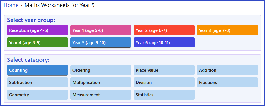 Worksheets Filtering