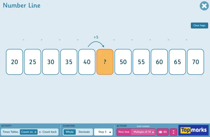 Number Line - Missing Number