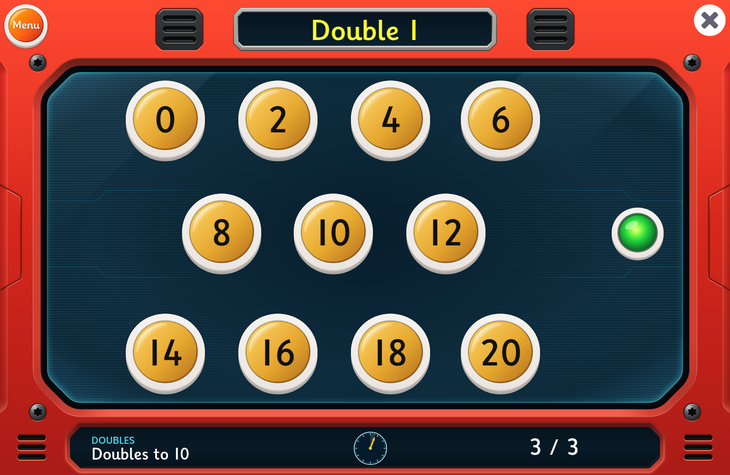 A first look at doubles practice in the new Hit the Button