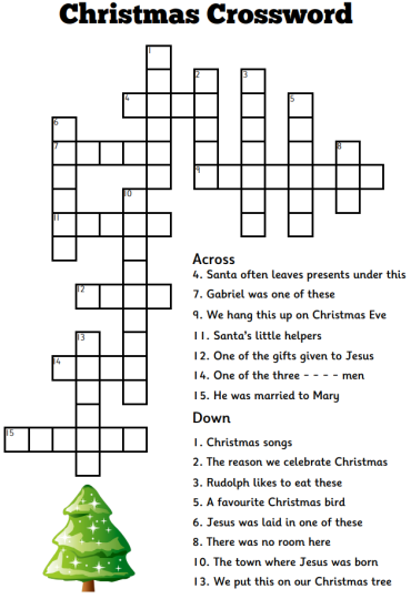 Christmas Crossword Puzzle