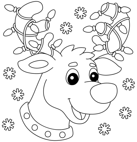 Rudolph Colouring