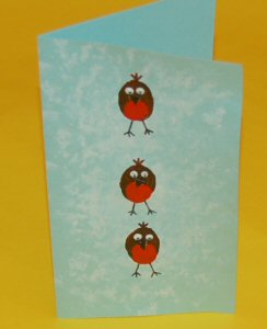 Cute Robins Christmas Card