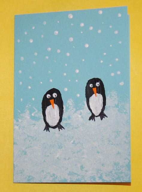 Paint the falling snow