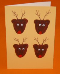 Rocking Reindeer Christmas Card