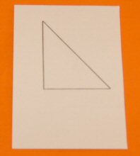 Draw a triangle cloak template