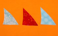 Cut out the three kings' cloaks