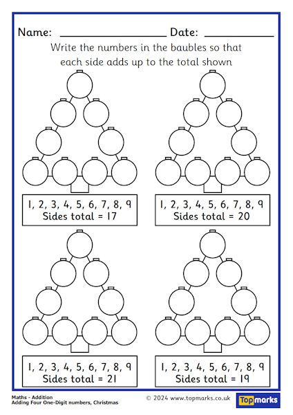 Find the Totals - Challenging