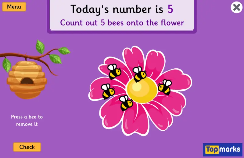 Today's Number - Up to 20