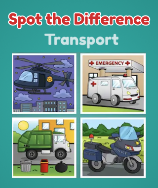 Featured Game: Transport Spot the Difference