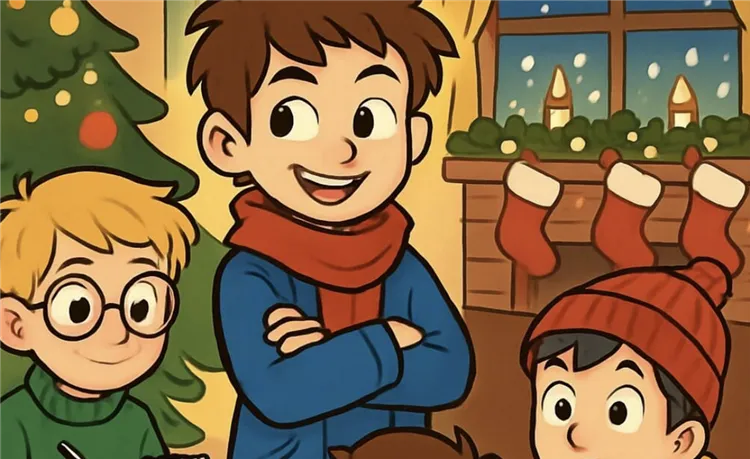 The Mischievous Christmas Elf and the Boys' Holiday Hijinks