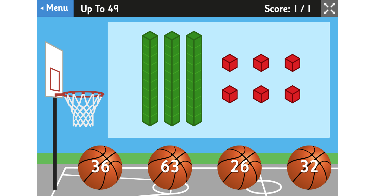 
	Place Value Basketball - Dienes Game for 5 to 8 Year Olds
