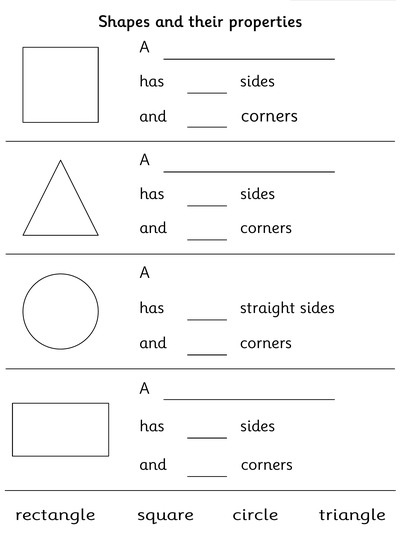 Worksheet: Understanding Properties of Simple 2D Shapes - Topmarks