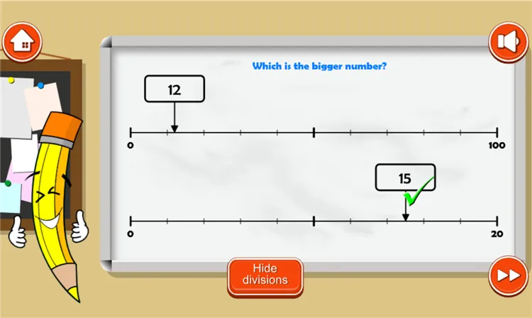 Compare Numbers on a Number Line