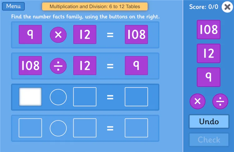 Number Fact Families