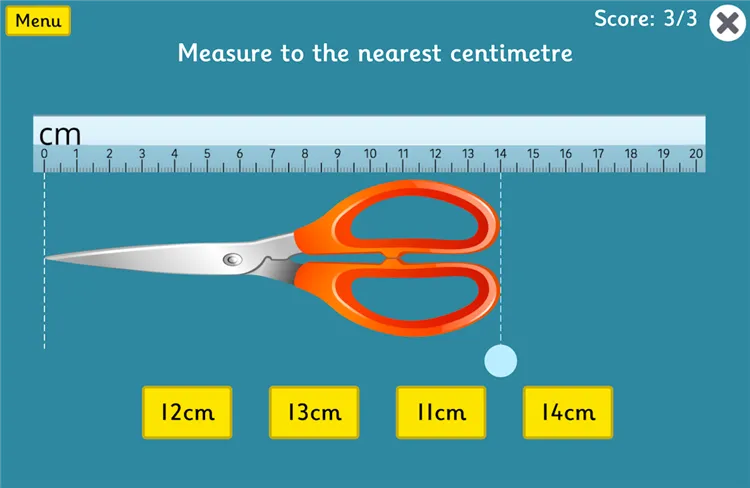 Featured Game: Measuring in Cm
