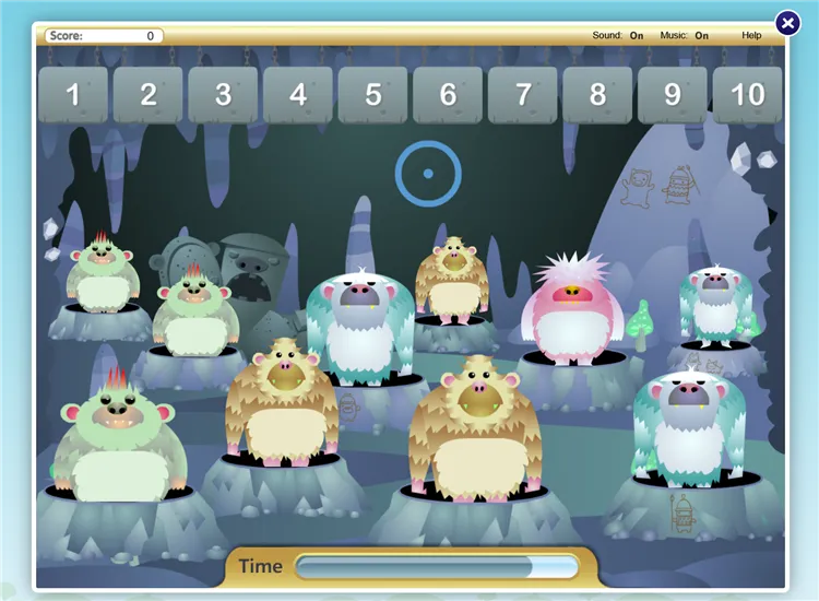Count the Yeti 1 to 10