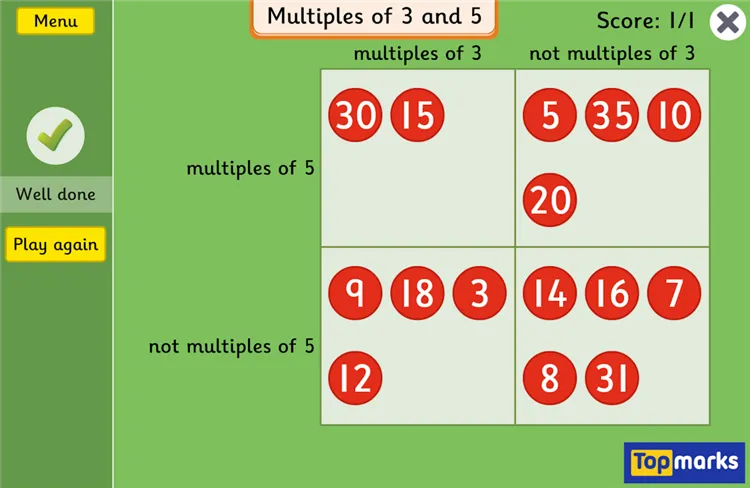 Carroll Diagrams - Multiples