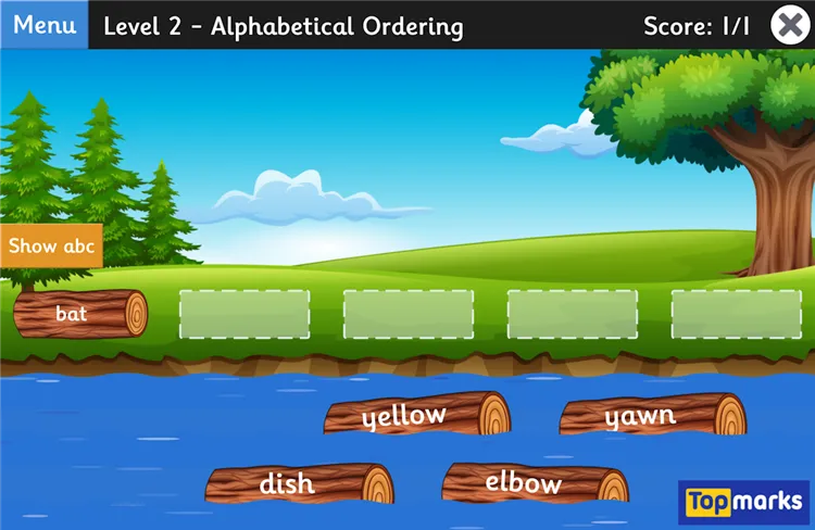 Featured Game: Alphabetical Ordering